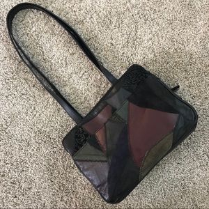 EUC Patchwork Faux Leather Purse